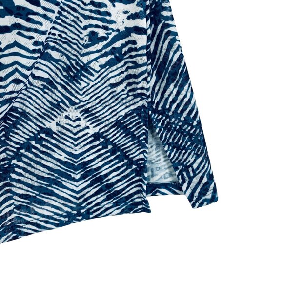 v- neck zipper collar 3/4 sleeve t-shirt top  blouse size med Marie Claire - Picture 5 of 16